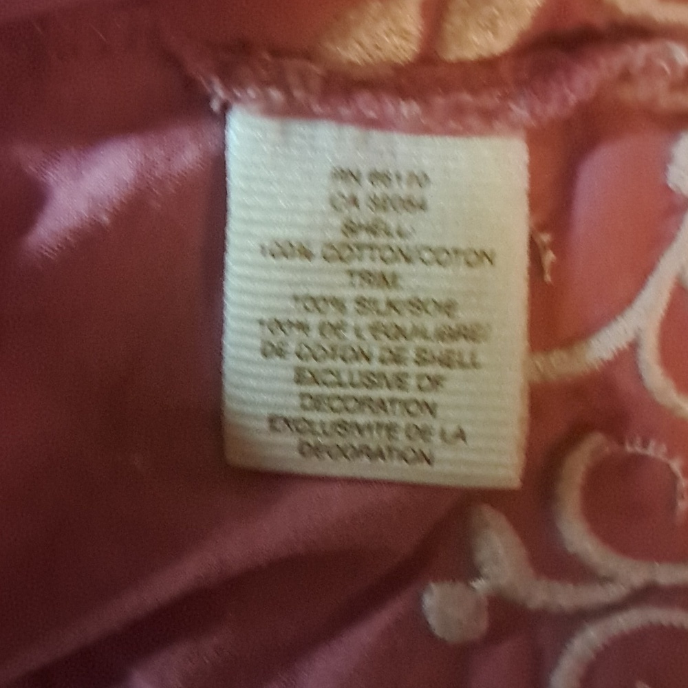 Anthropologie Feather Bone Pink Dress w/ Lace Trim Sleeveless Embroidered Flower - Picture 8 of 9